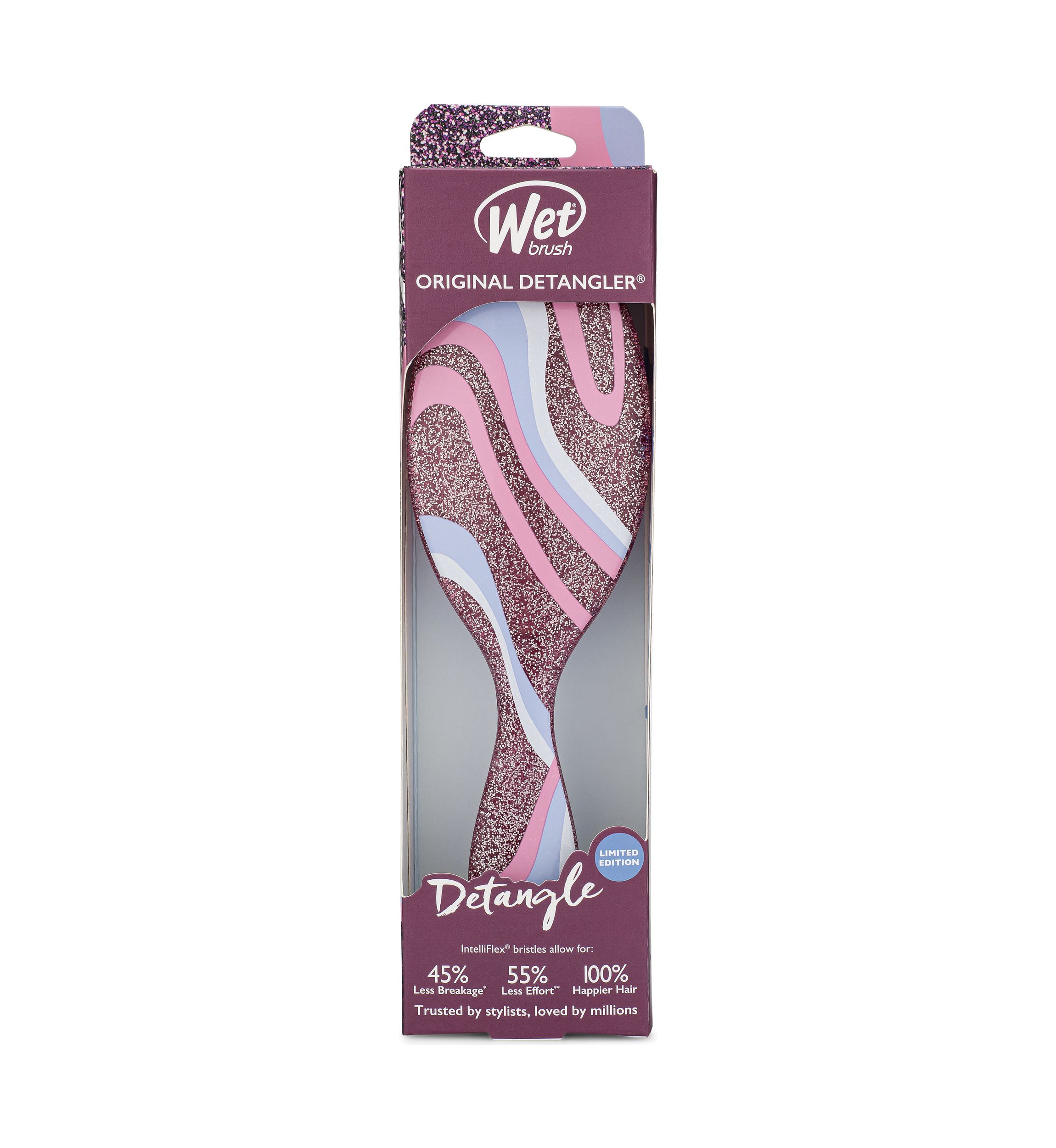 Original Detangler Glitter Vortex Brush, Pink