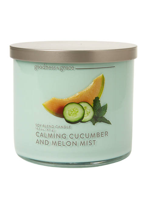   Calming Cucumber Melon Mist Candle - 3 Wick 