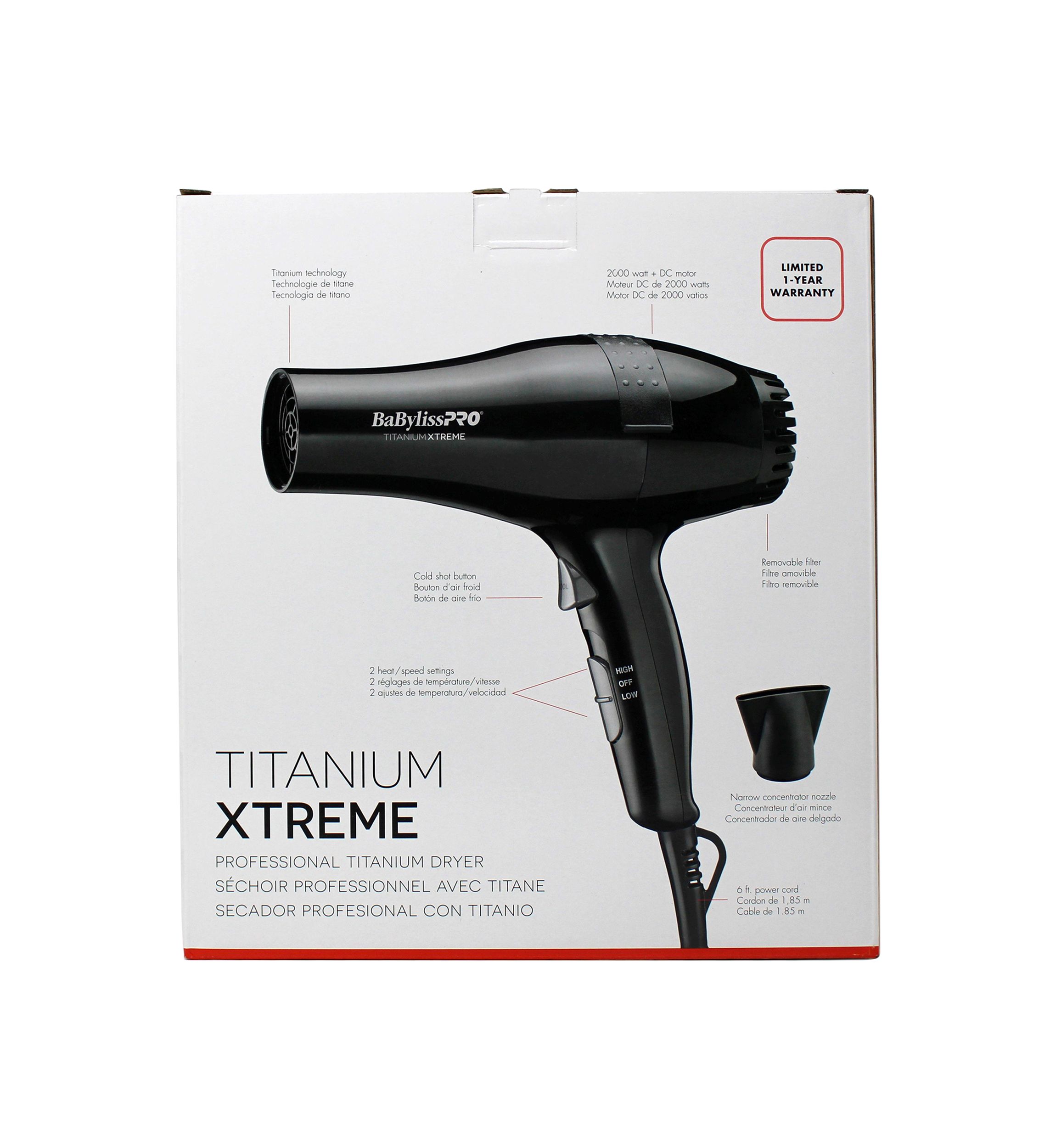Titanium Xtreme Hair Dryer - Black