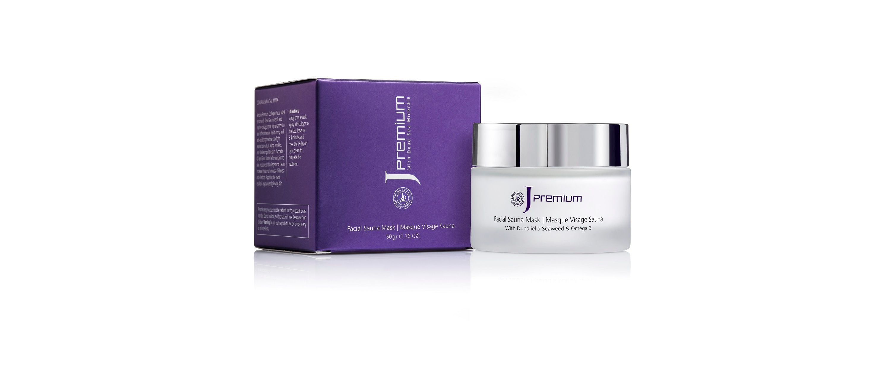 Premium Facial Sauna Mask with  Dead Sea Minerals + Vitamins C, E, A