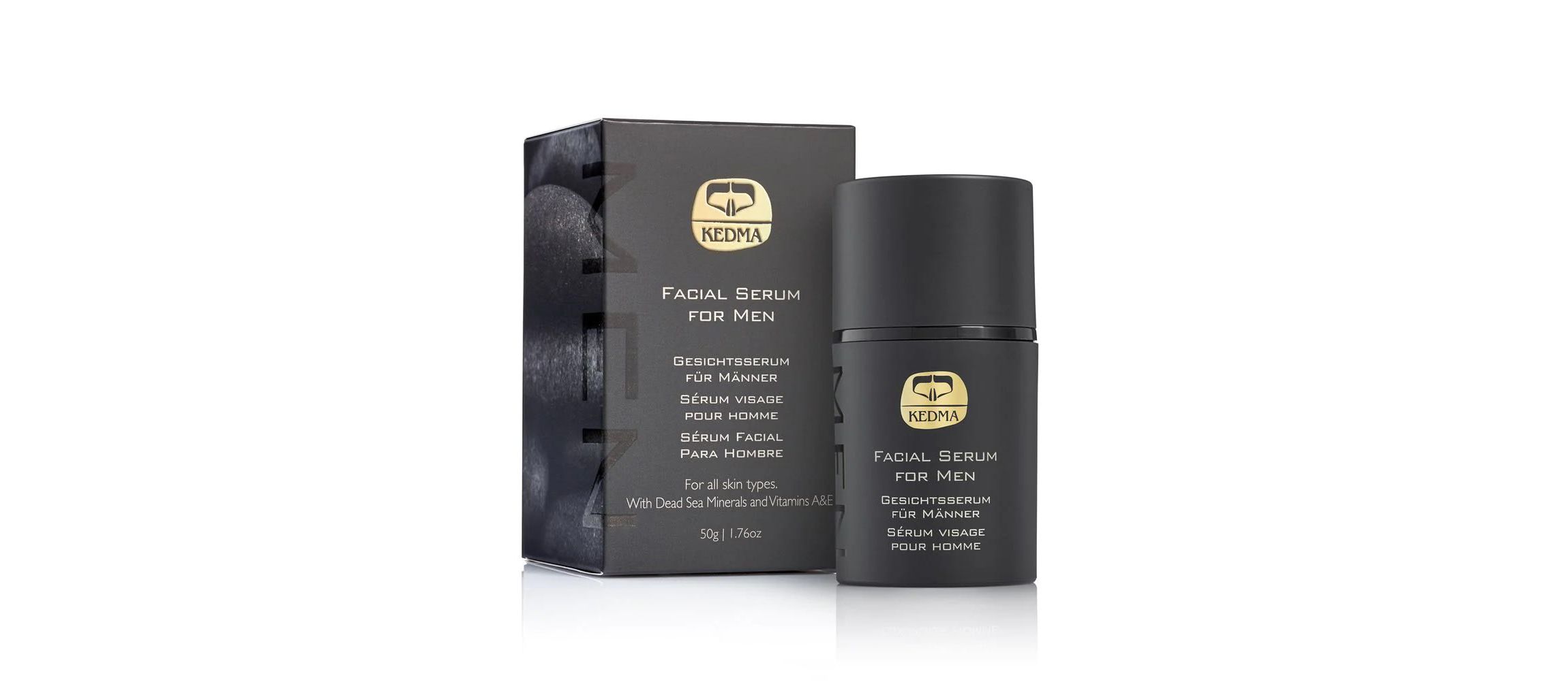Facial Serum for Men with Dead Sea Minerals & Vitamin A and E