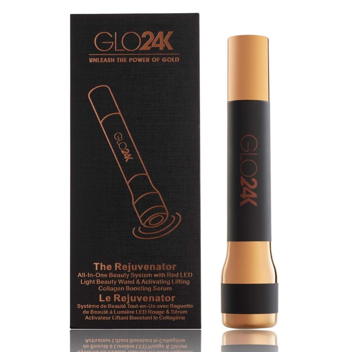 The Rejuvenator: LED Beauty Wand + Collagen Serum. All in One Beauty System