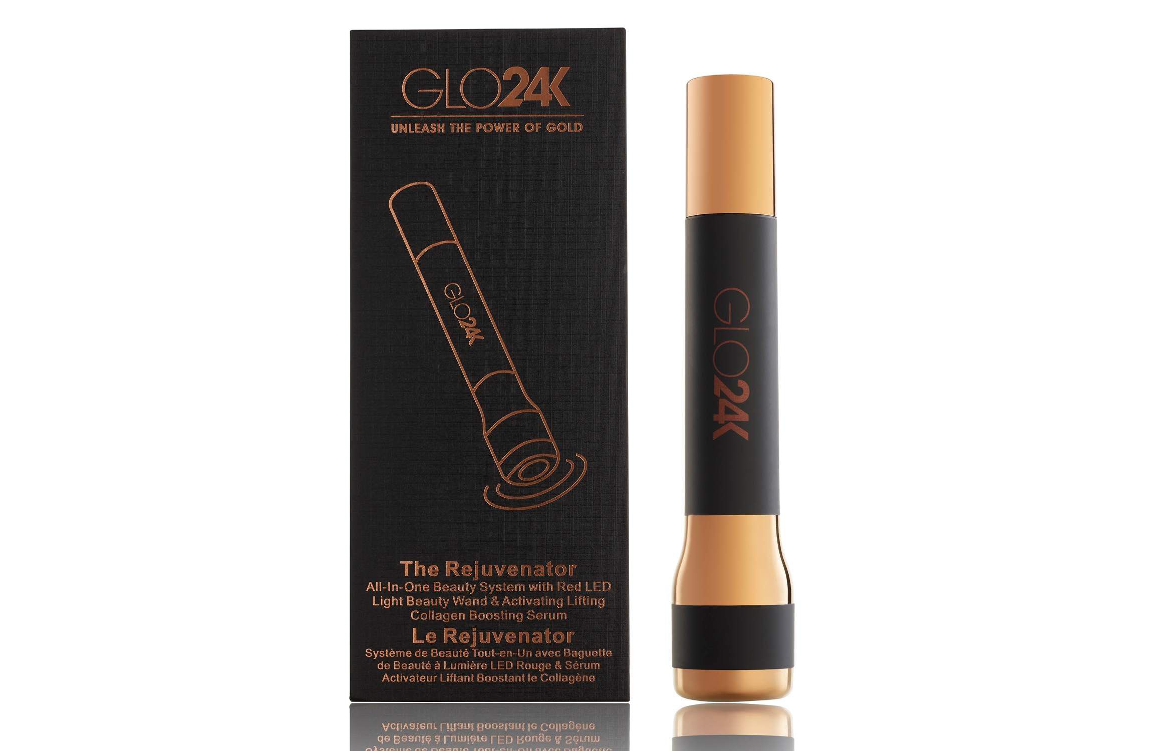 The Rejuvenator: LED Beauty Wand + Collagen Serum. All in One Beauty System