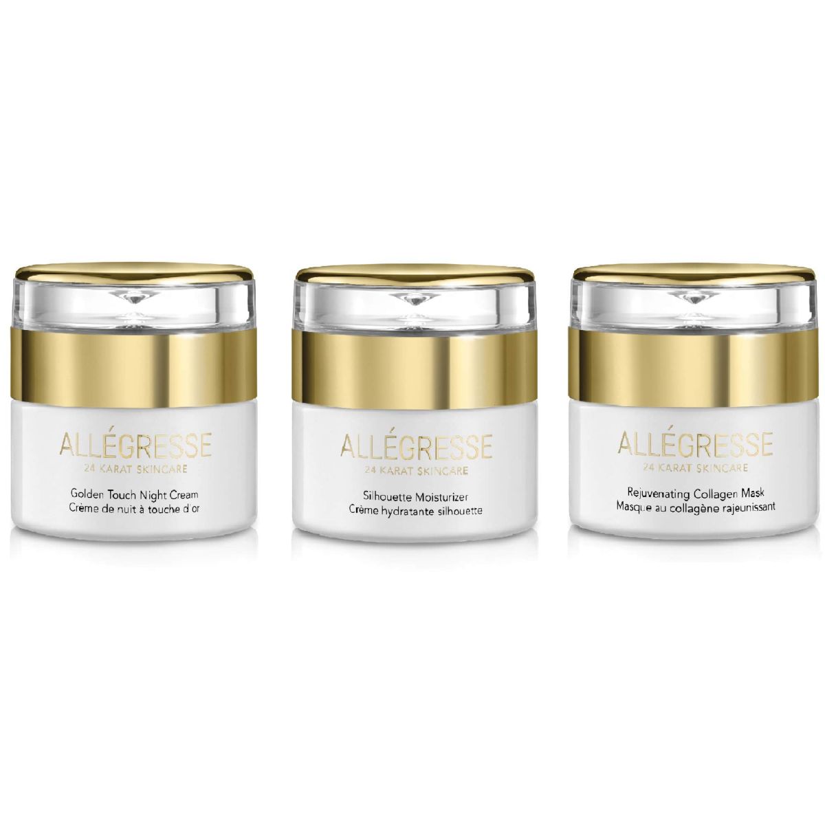 24K Moisturizer + Night Cream + Wrinkle Cream  3pc Set