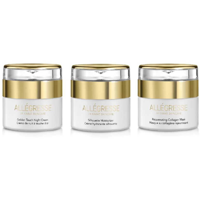 24K Moisturizer + Night Cream + Wrinkle Cream  3pc Set