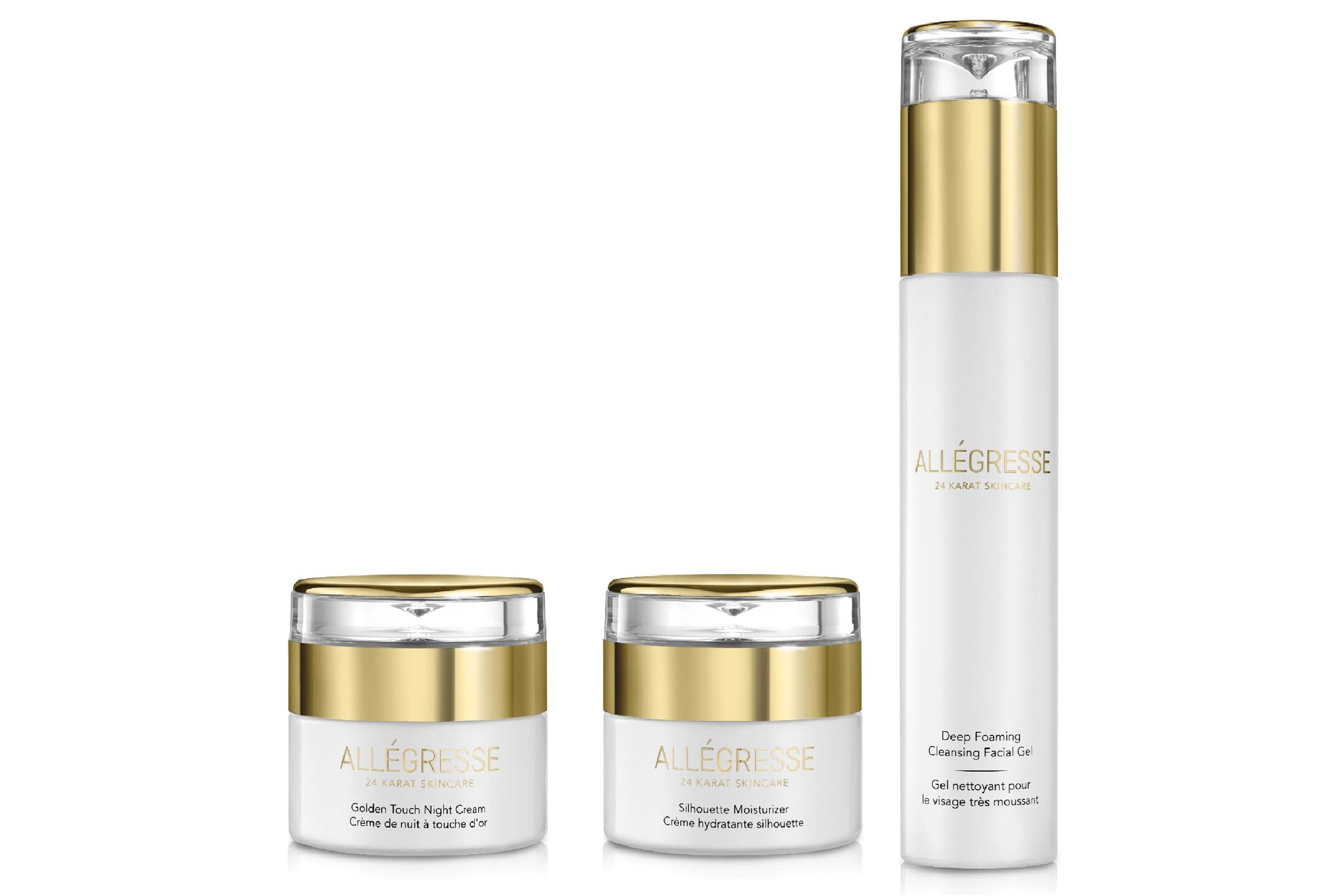 24K Facial Serum + Facial Gel+ Wrinkle Cream  3pc Set