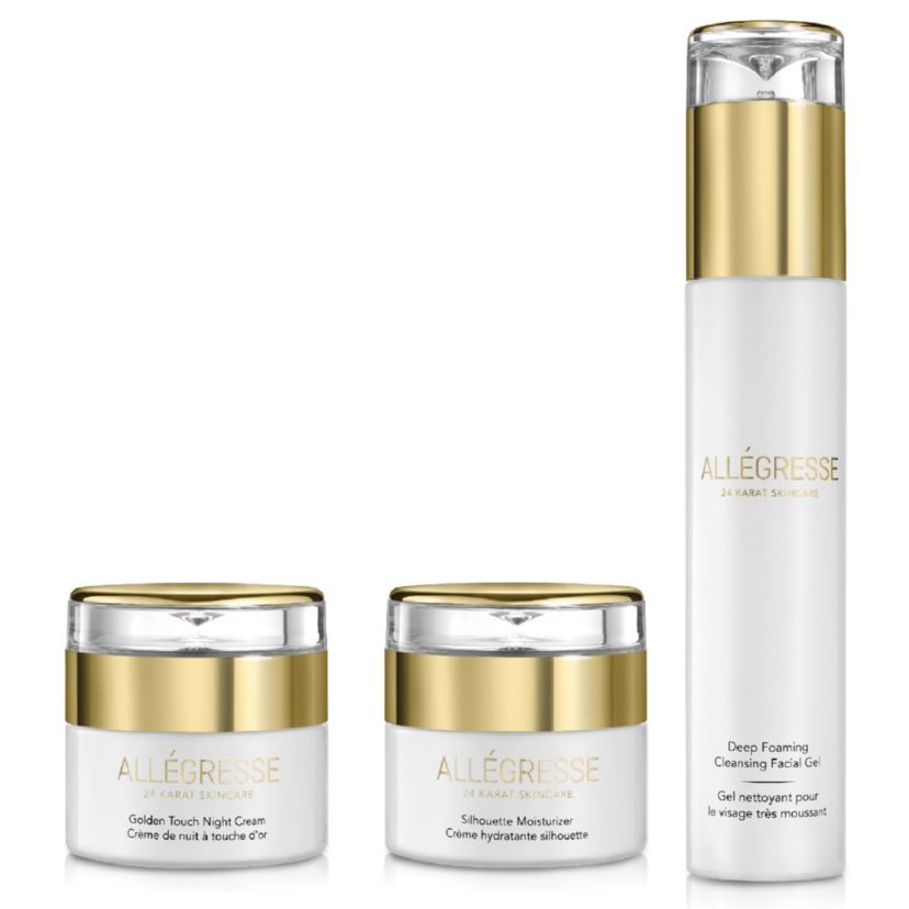 24K Facial Serum + Facial Gel+ Wrinkle Cream  3pc Set