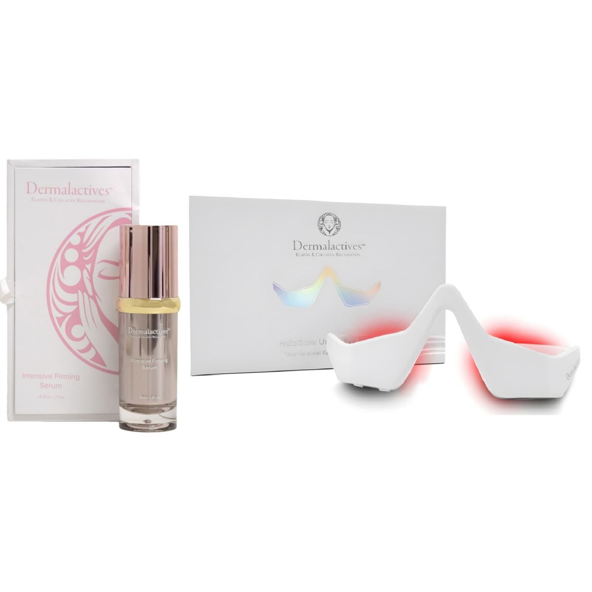 HoloGlow Under Eye LED Mask + Intensive Firming Eye Serum 2 Piece Set