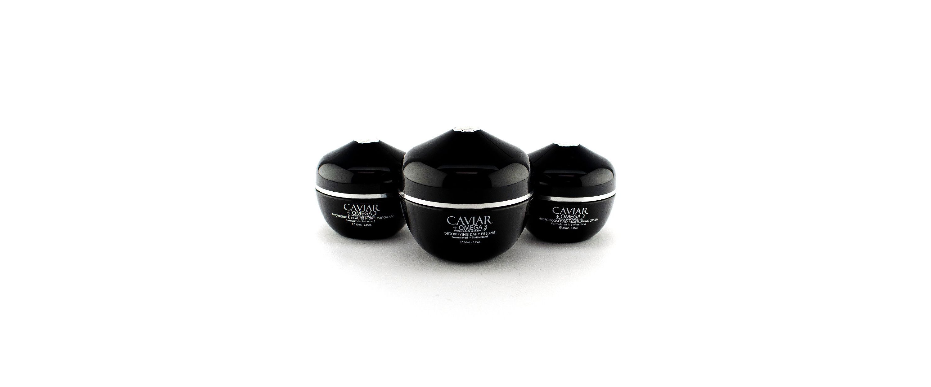 Donna Bella CAVIAR + OMEGA 3 Day, Night & Peeling Hydrating & Healing Set