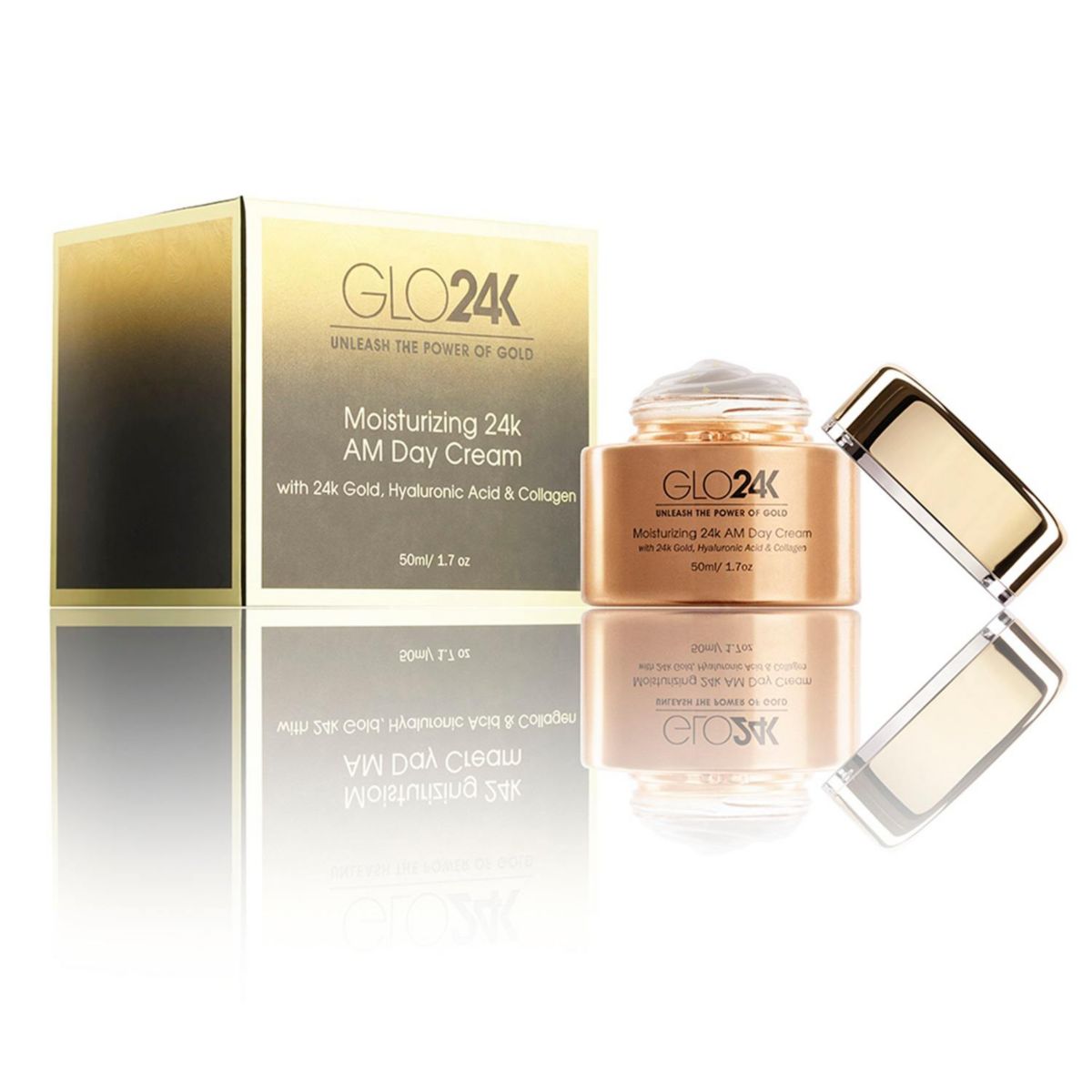 24K Moisturizing AM Day Cream With 24k Gold, Hyaluronic Acid & Collagen
