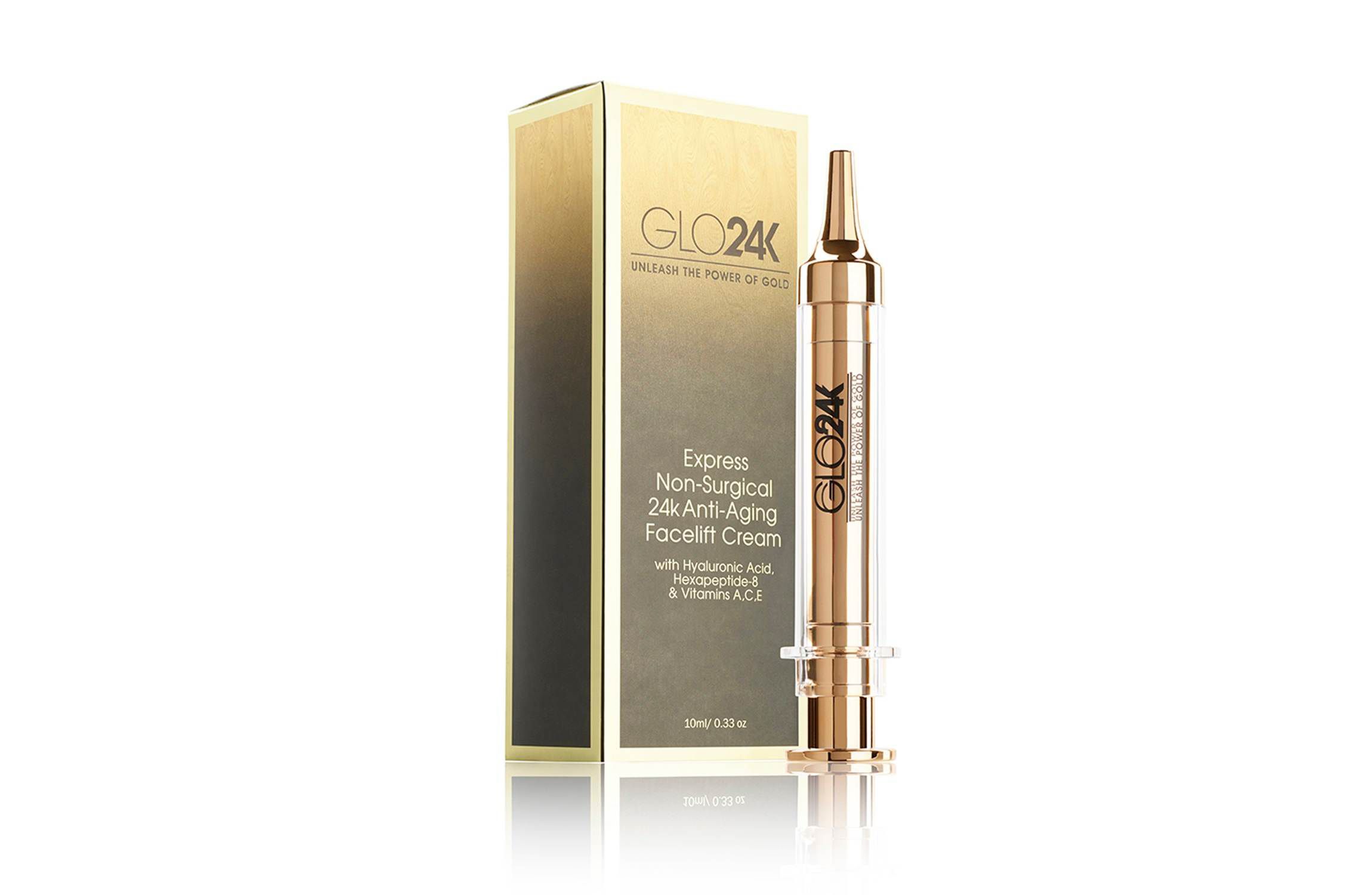 Express Non-Surgical Anti-Aging Facelift Cream With 24k Gold, Hyaluronic Acid, & Vitamins A, C, E