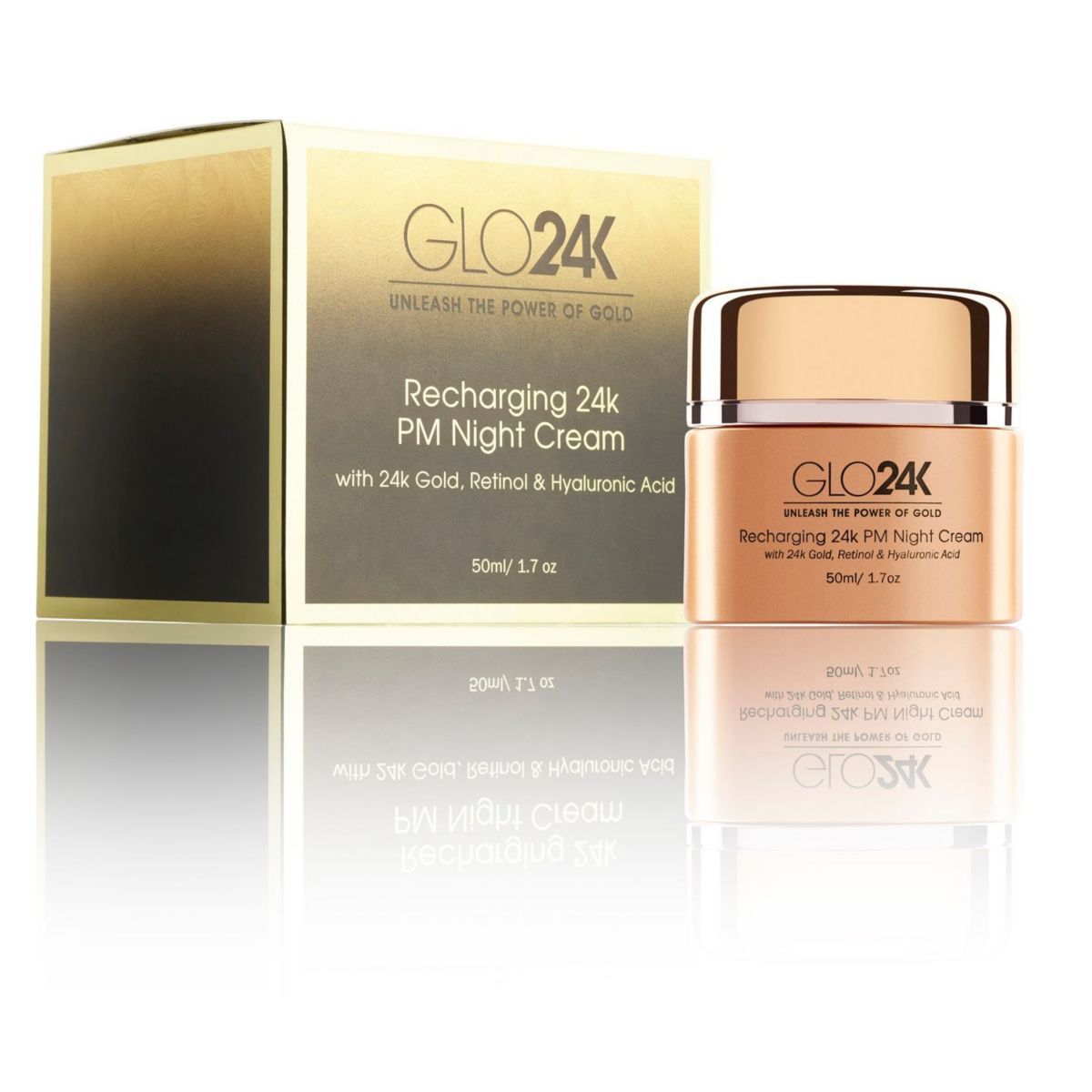 24K Recharging PM Night Cream With 24k Gold, Retinol & Hyaluronic Acid