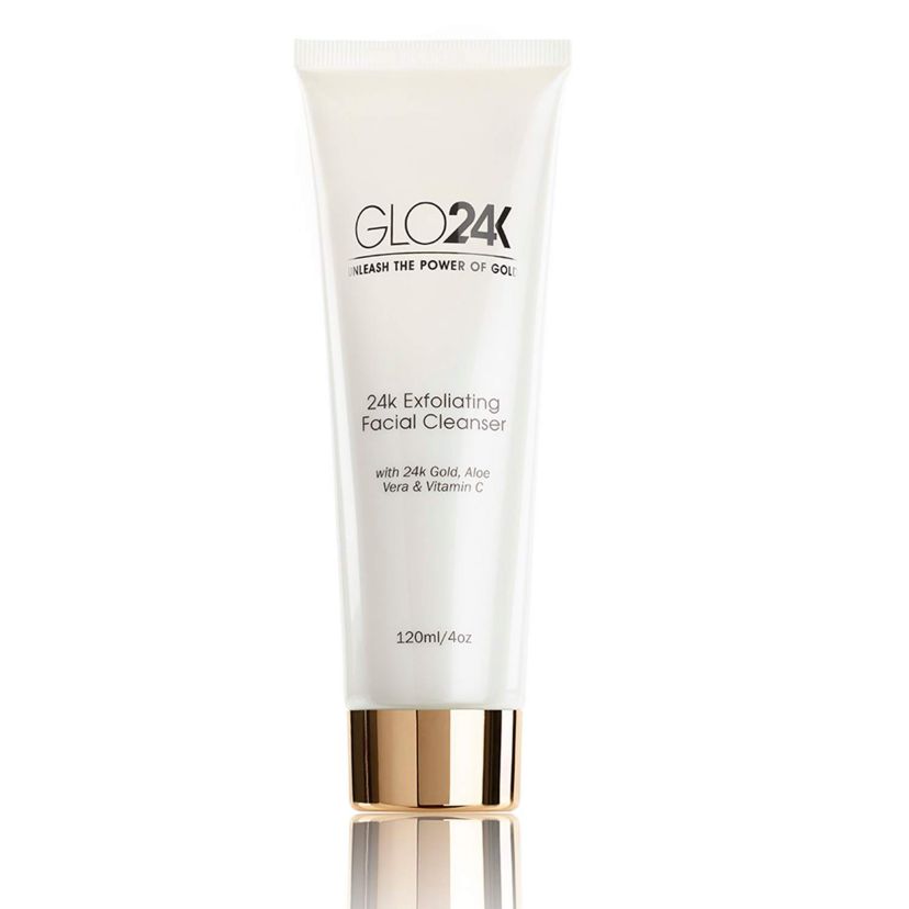 24K Exfoliating Facial Cleanser With 24k Gold, Aloe Vera & Vitamin C