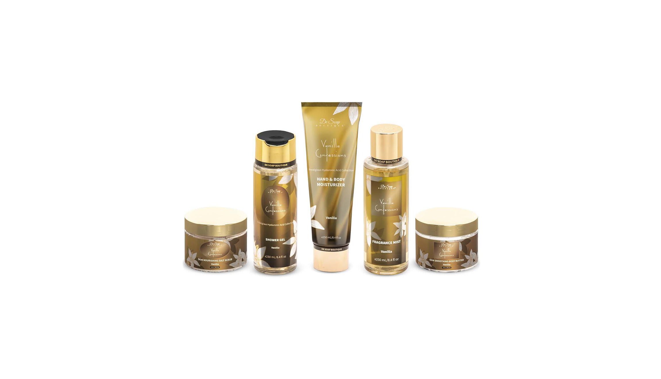 Exotic Vanilla Confessions Hand and Body 5 Piece Set