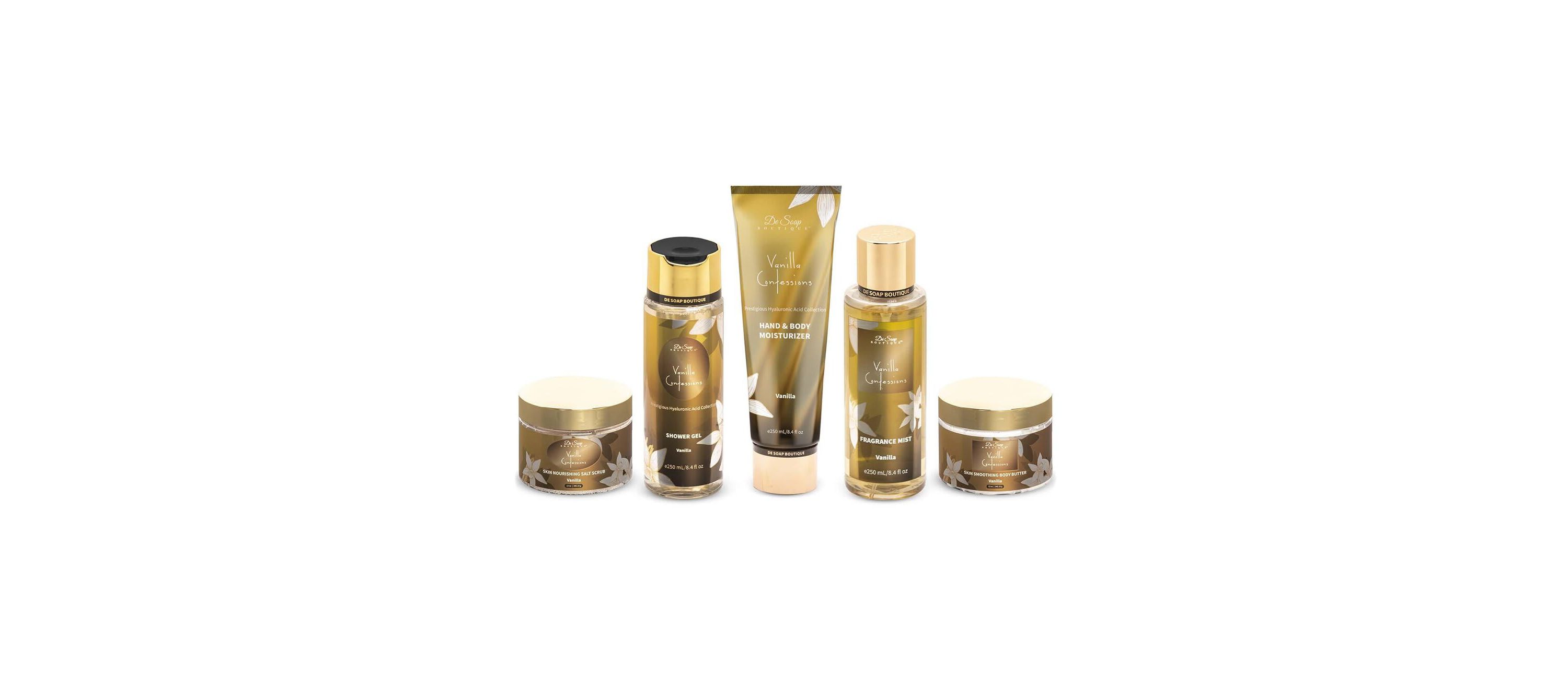 Exotic Vanilla Confessions Hand and Body 5 Piece Set