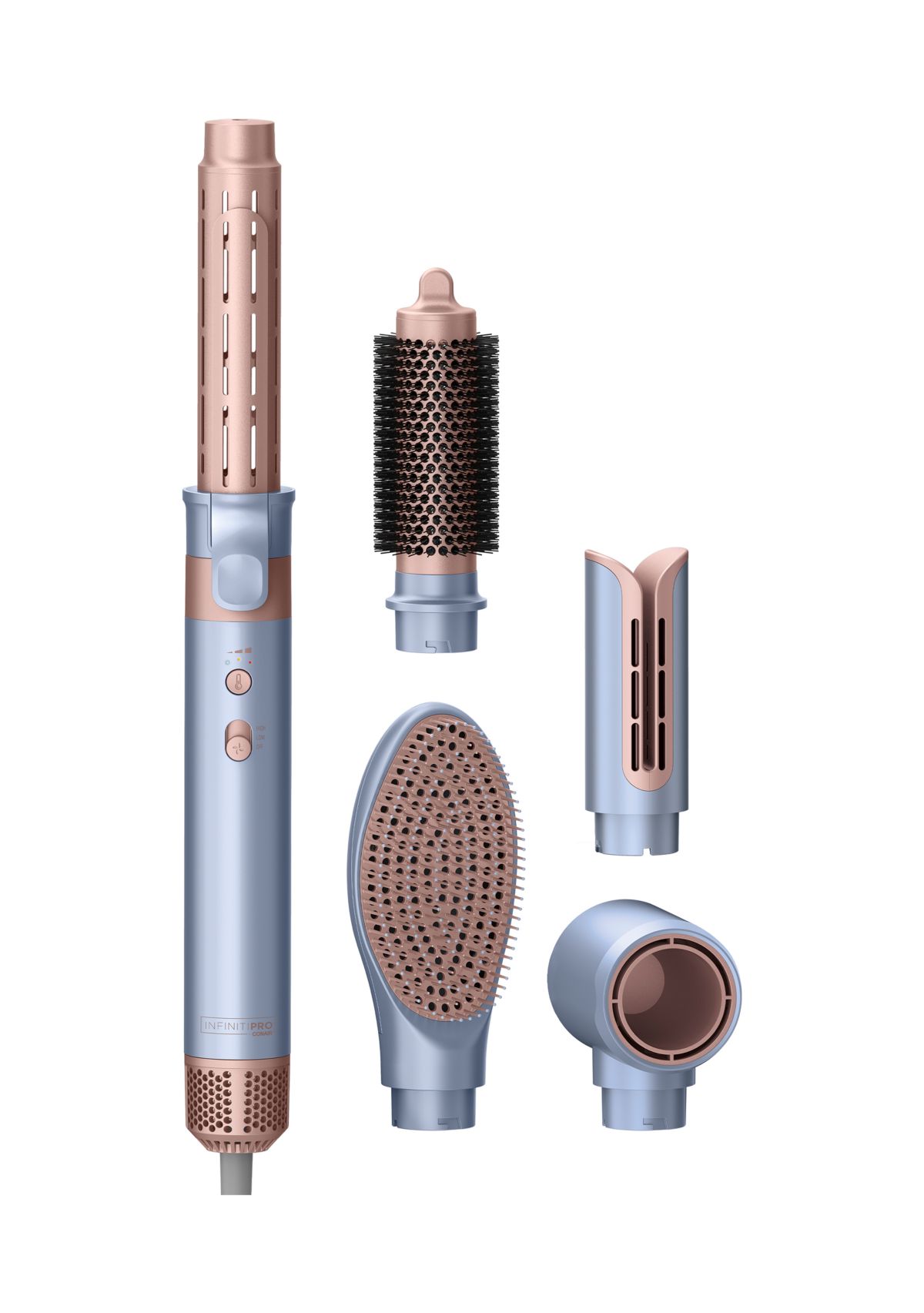 InfinitiPRO DigitalAIRE Wet-to-Dry Styling Wand with Multiple Attachments & Storage Bag