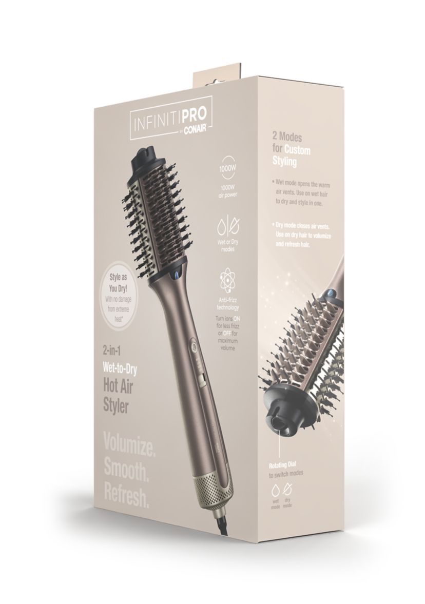 InfinitiPRO 2-in-1 Wet-to-Dry Hot Air Styler