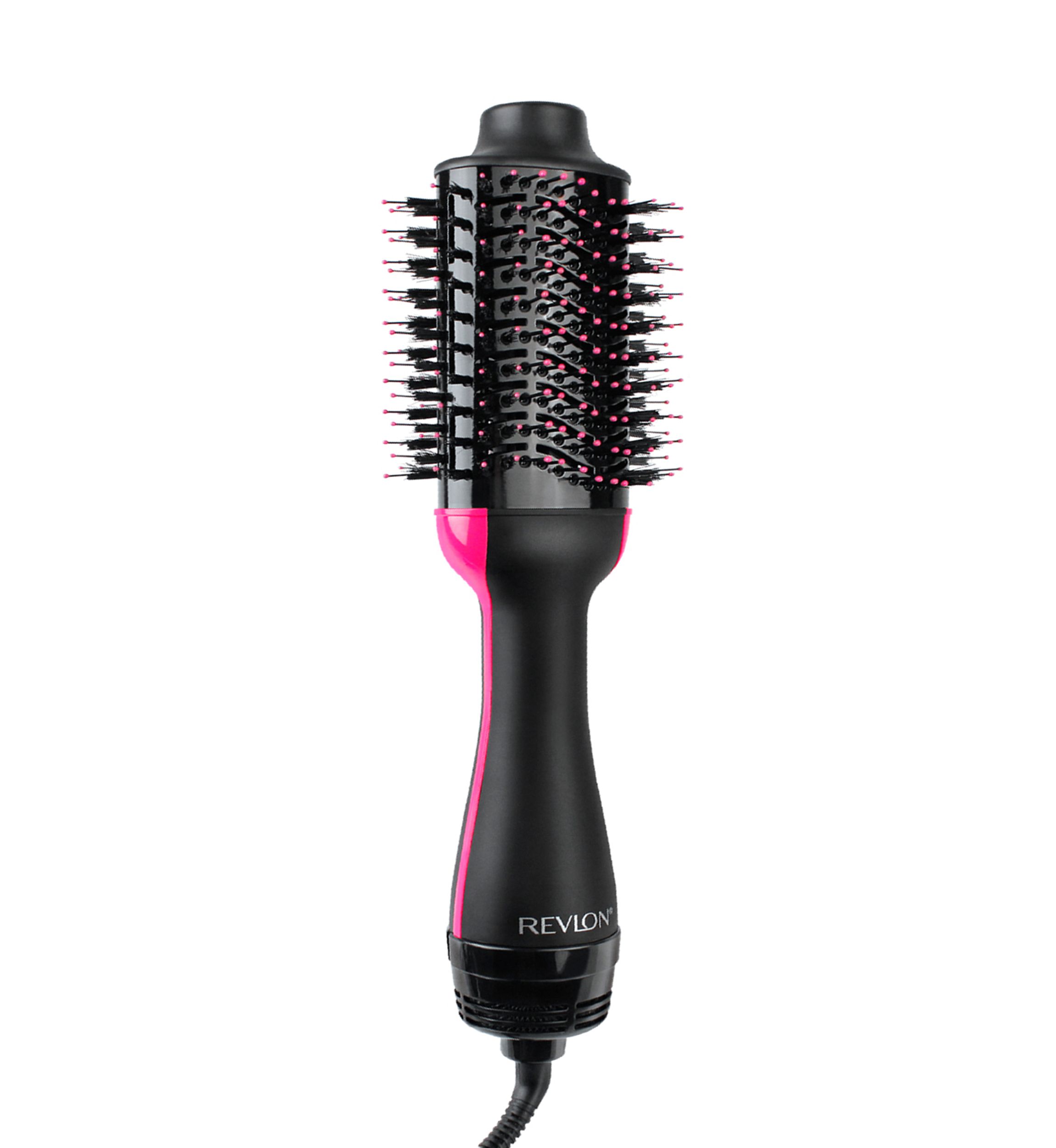 One-Step Hair Dryer & Volumizer Hot Air Brush, Black/Pink