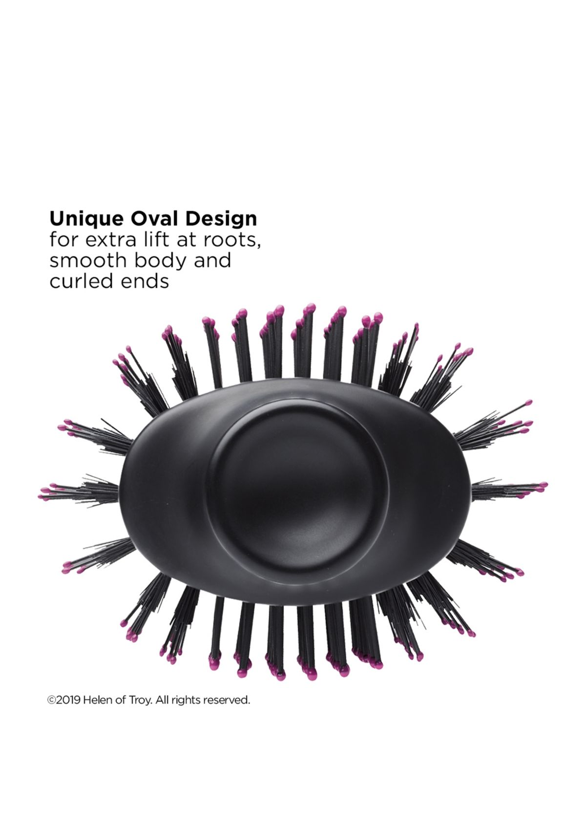 One-Step Hair Dryer & Volumizer Hot Air Brush, Black/Pink