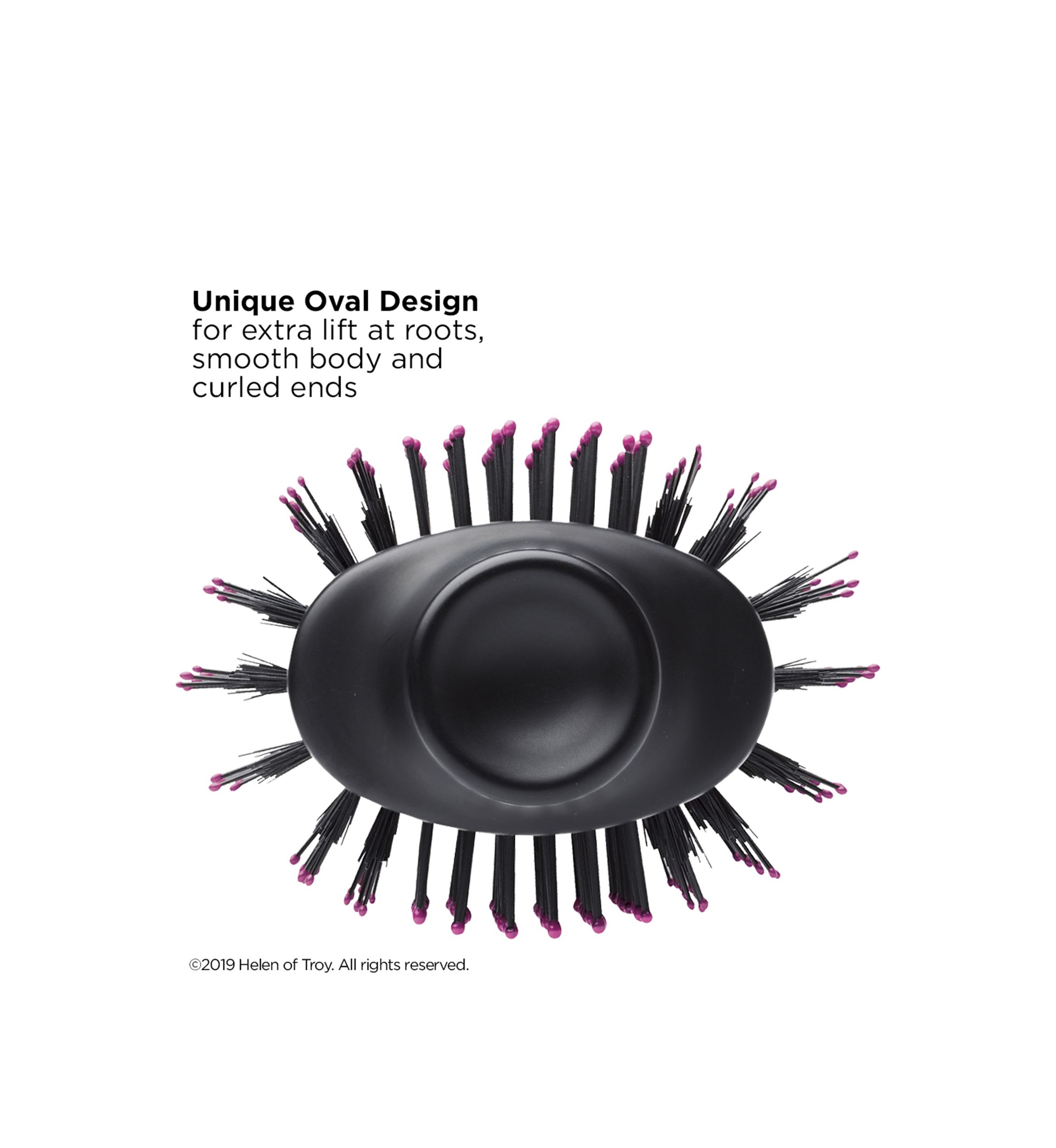 One-Step Hair Dryer & Volumizer Hot Air Brush, Black/Pink