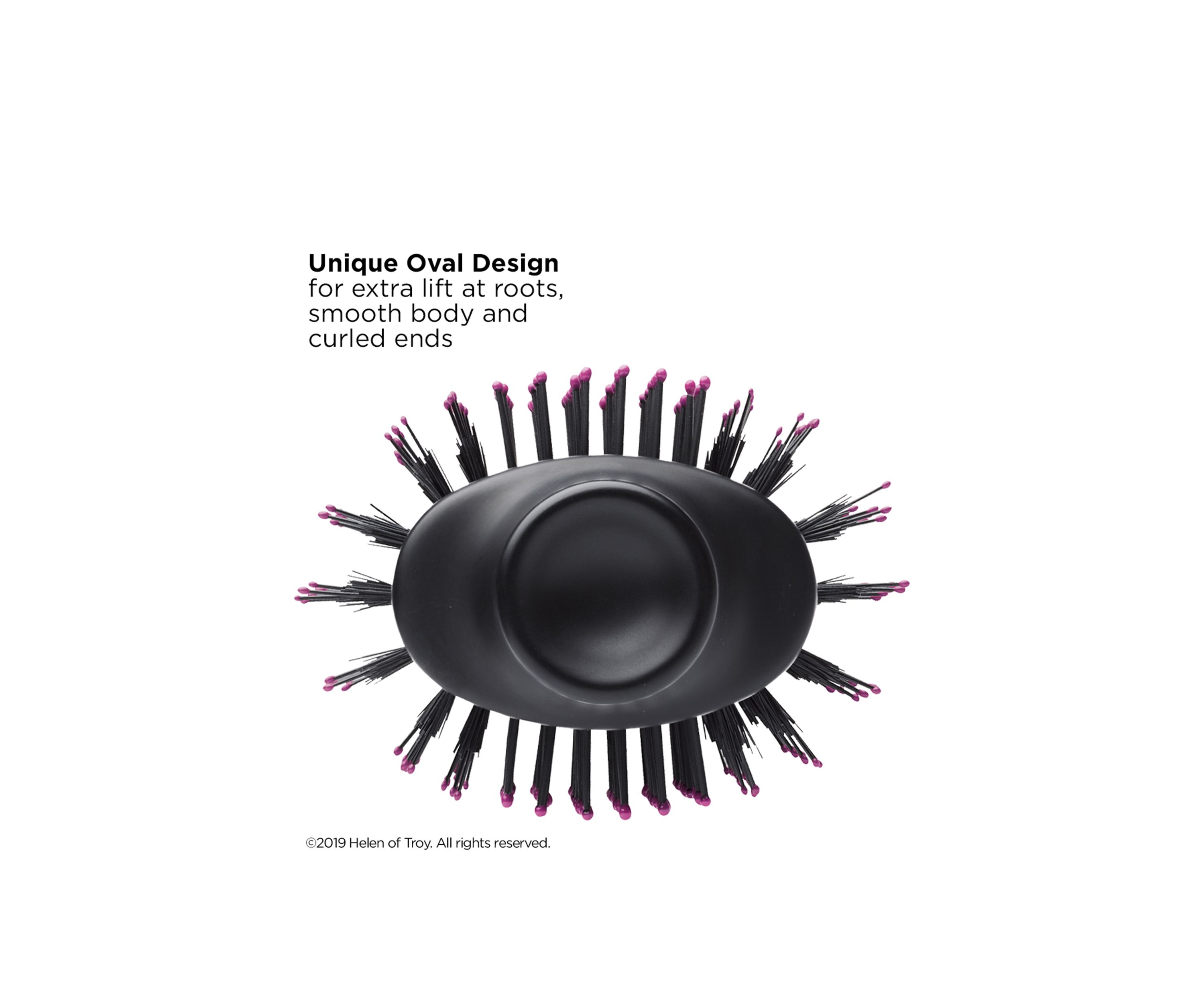 One-Step Hair Dryer & Volumizer Hot Air Brush, Black/Pink
