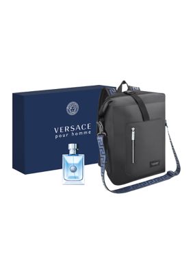 Versace Men's Pour Homme Backpack Set - Value: $142