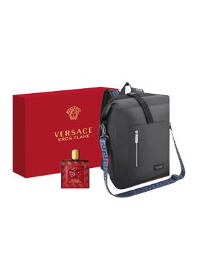 Versace Men's Eros Flame Backpack Set - Value: $157