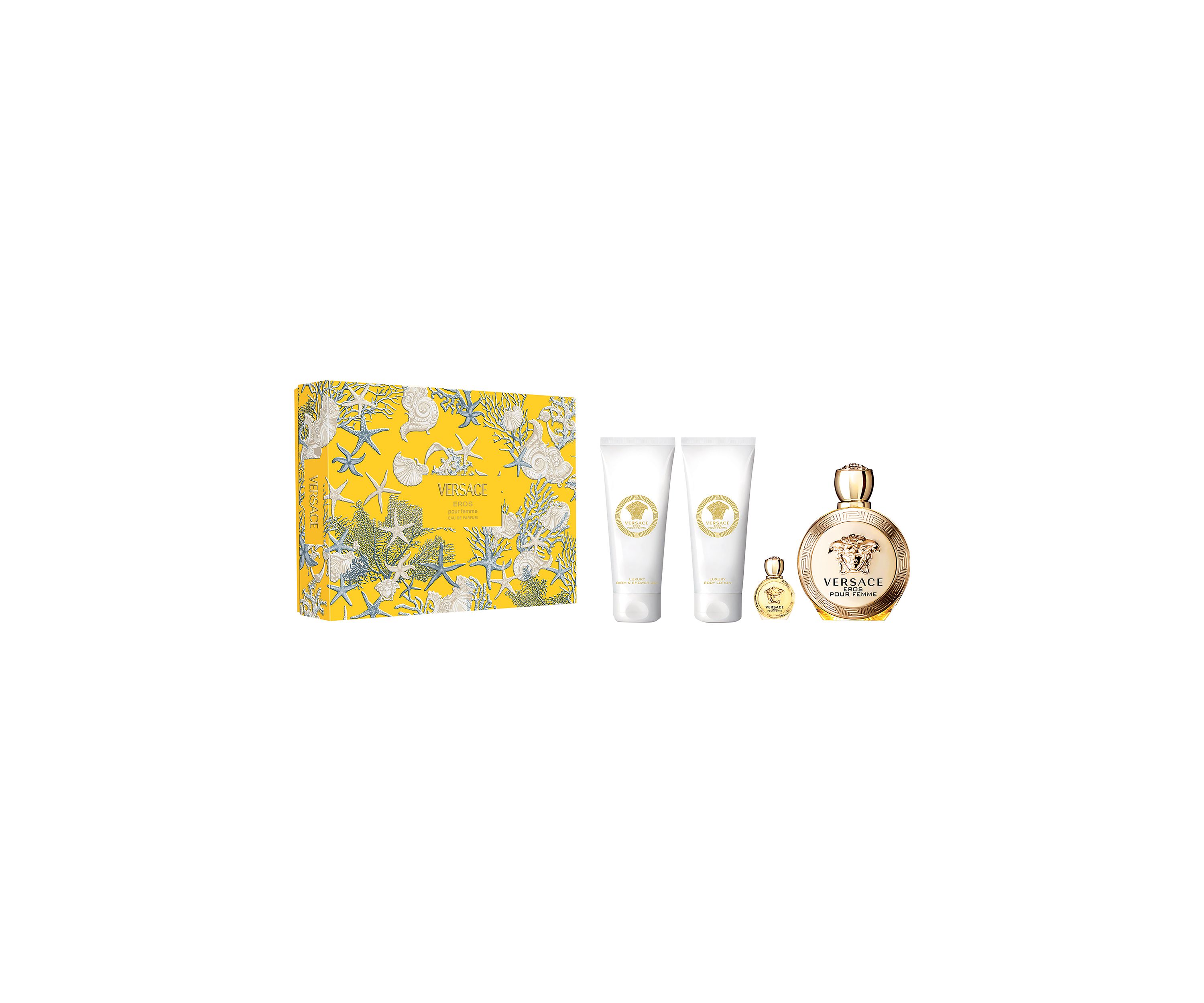 Eros Pour Femme Eau de Parfum 4-Piece Gift Set