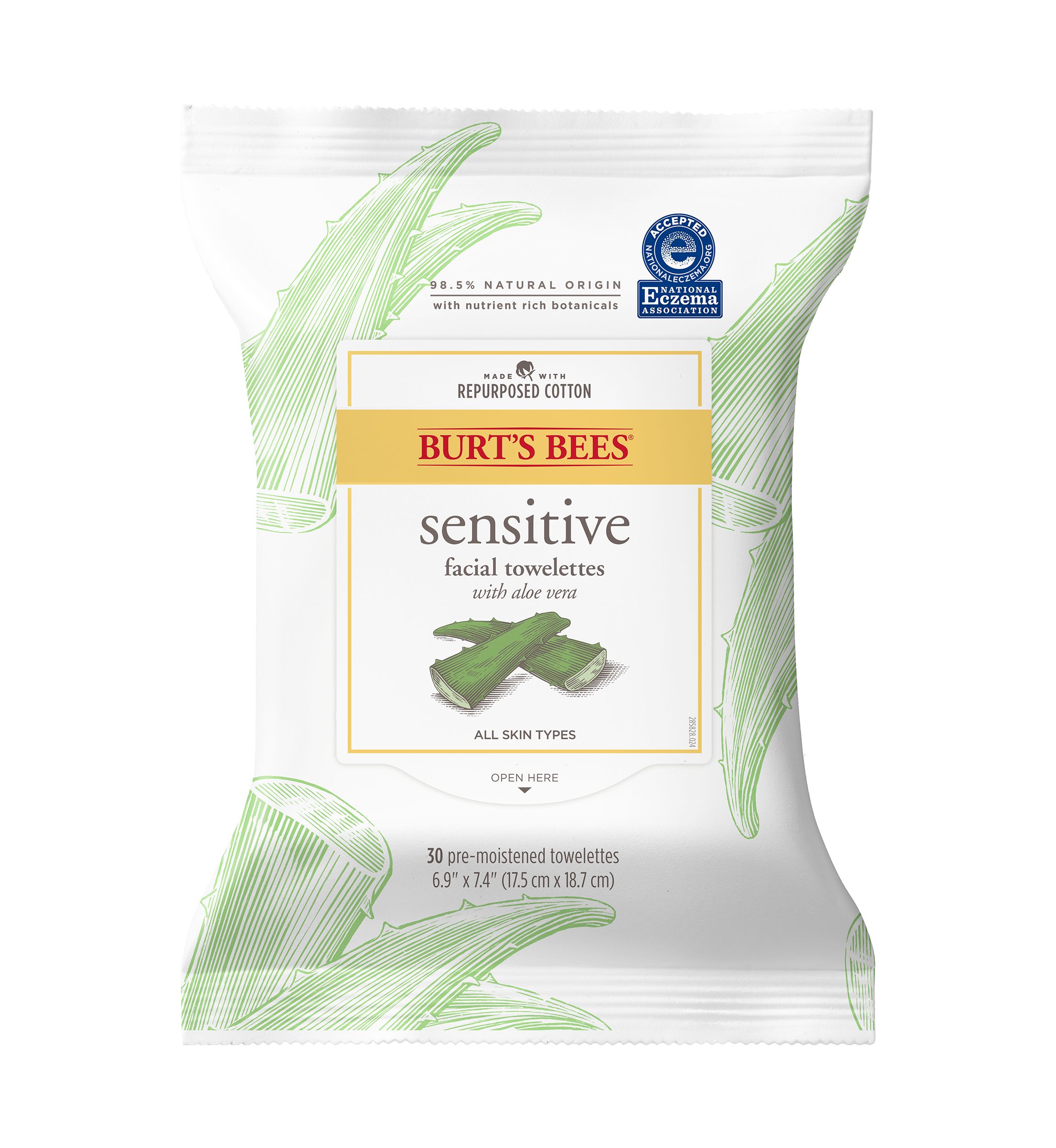 Facial Cleansing Towelettes, Sensitive - 30 Count