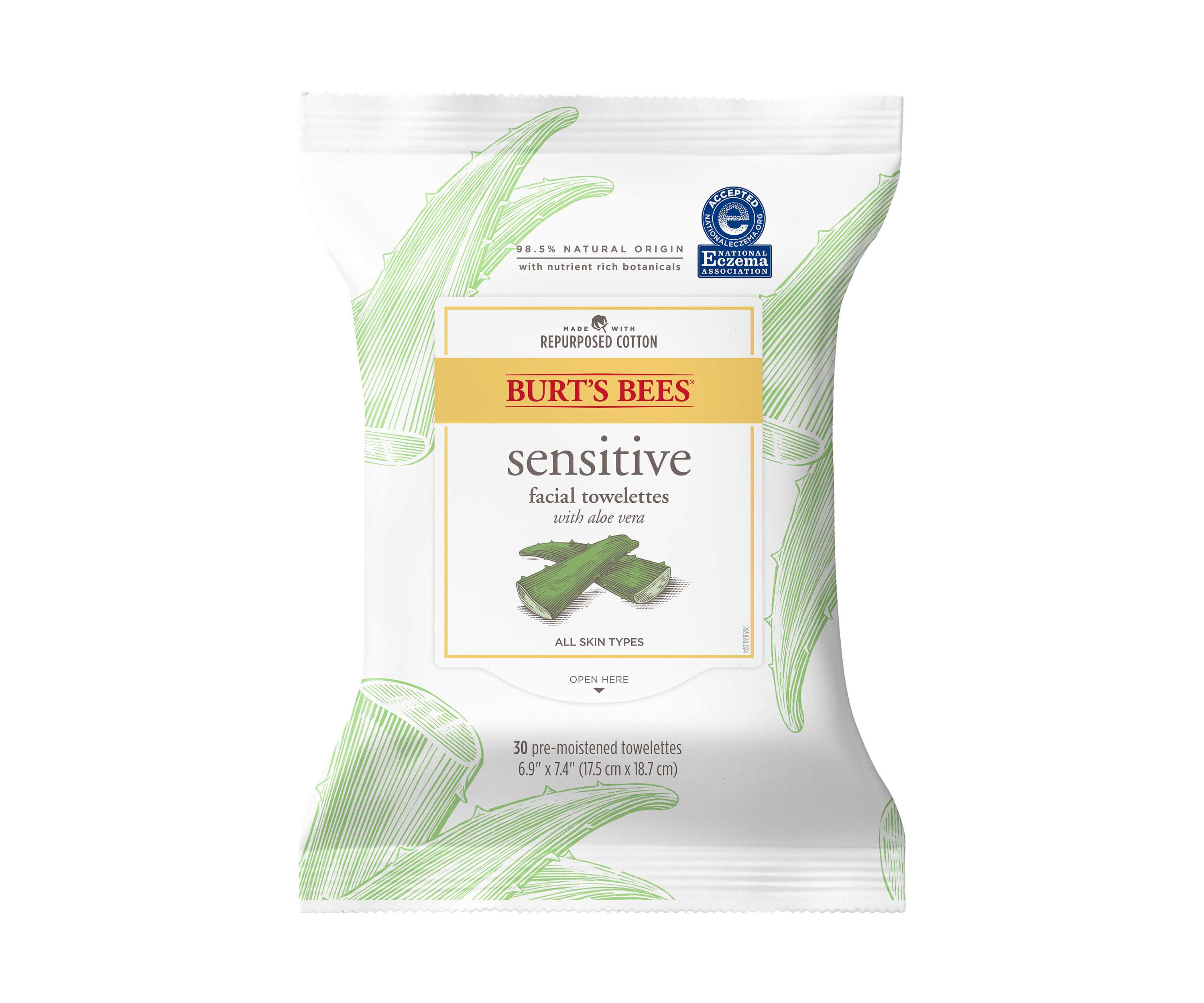 Facial Cleansing Towelettes, Sensitive - 30 Count