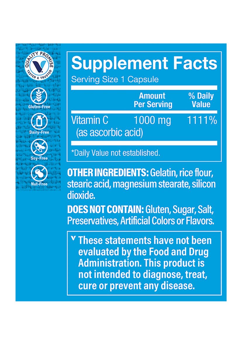 Vitamin C - 1,000 MG (100 Capsules)