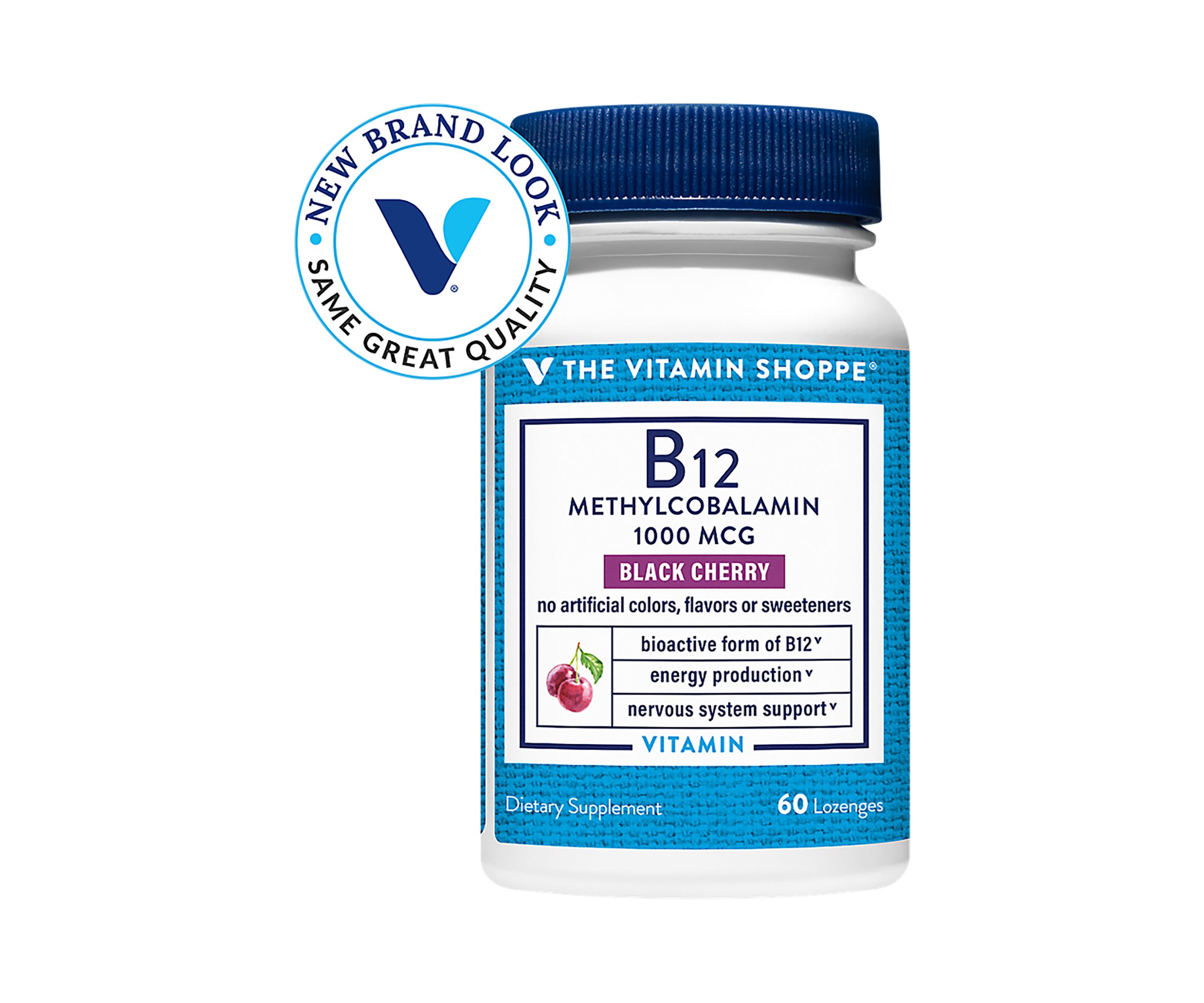 B12 Methylcobalamin - 1,000 MCG - Black Cherry (60 Lozenges)