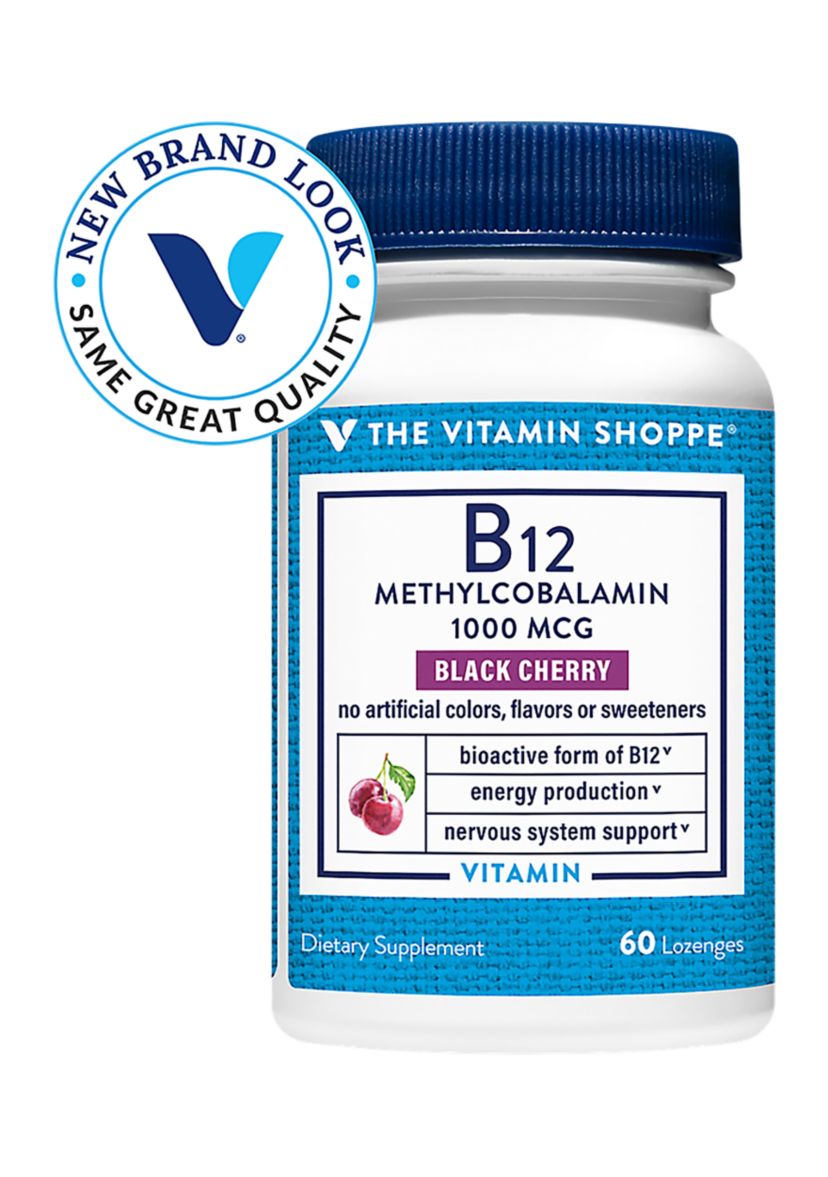 B12 Methylcobalamin - 1,000 MCG - Black Cherry (60 Lozenges)