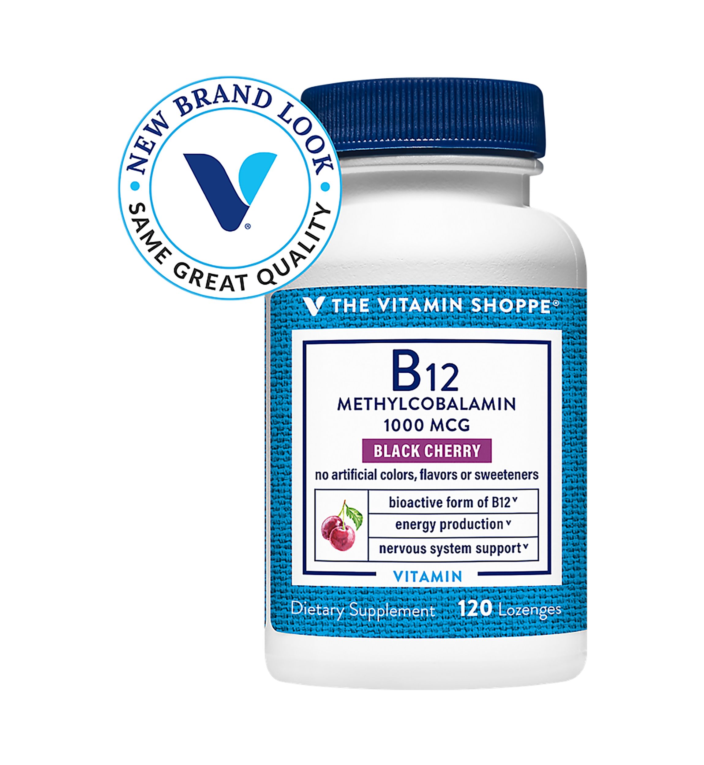 B12 Methylcobalamin 1000 mcg - Black Cherry (120 Lozenges)