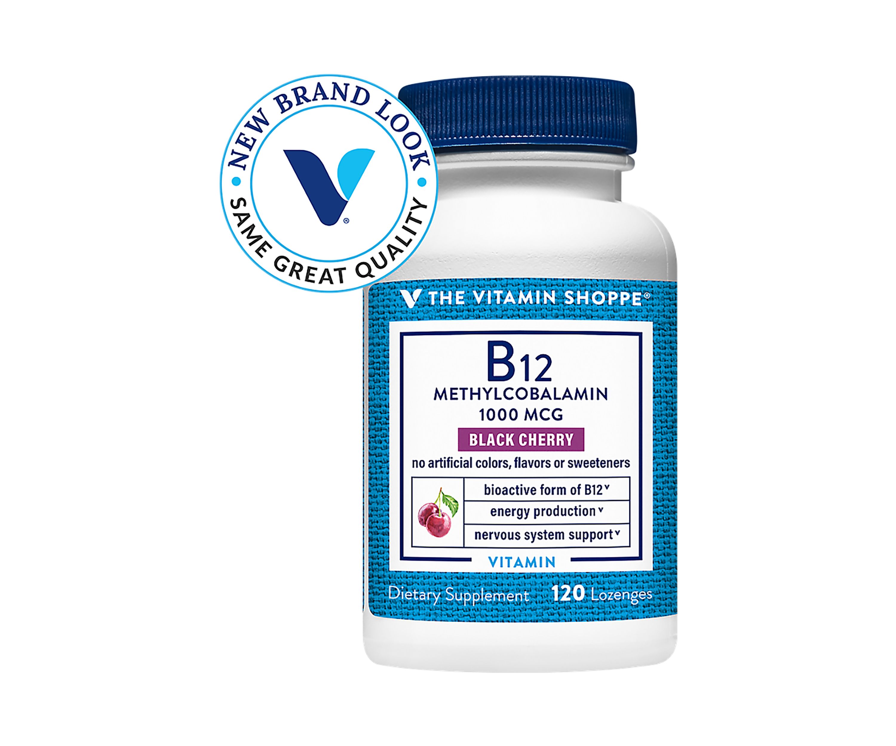 B12 Methylcobalamin 1000 mcg - Black Cherry (120 Lozenges)