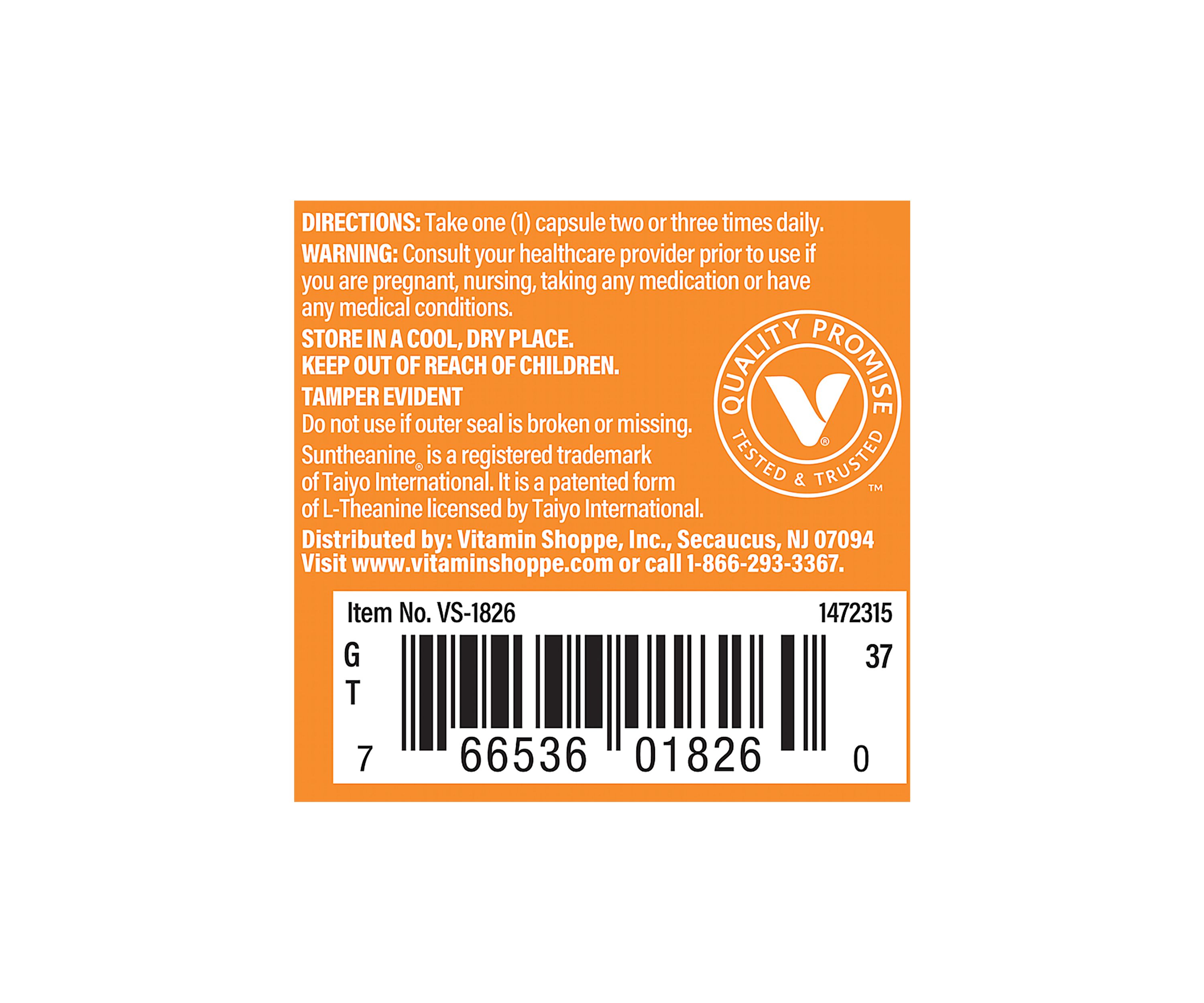  L-Theanine - 100 MG (60 Capsules)  