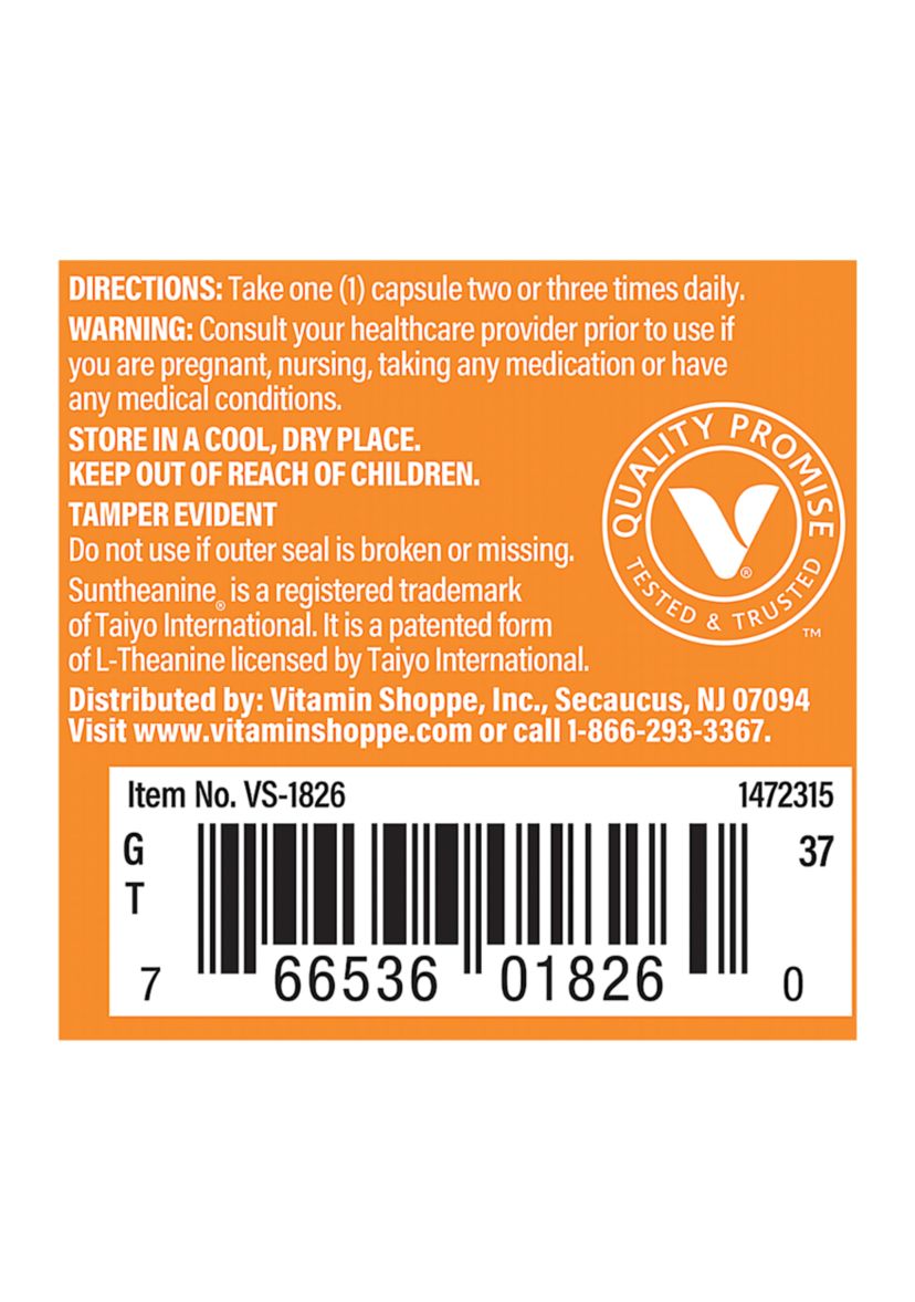 L-Theanine - 100 MG (60 Capsules)  