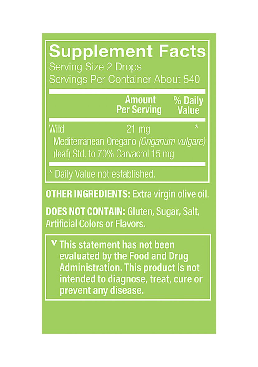 Oil of Oregano - 21 MG - 70% Carvacrol (1 Fluid Ounce)
