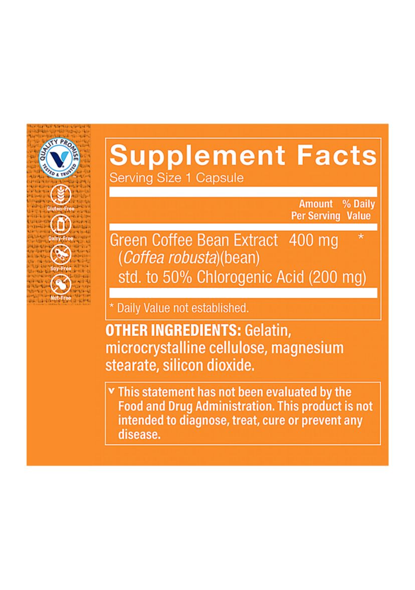 Green Coffee Bean Extract - 400 MG (90 Capsules)