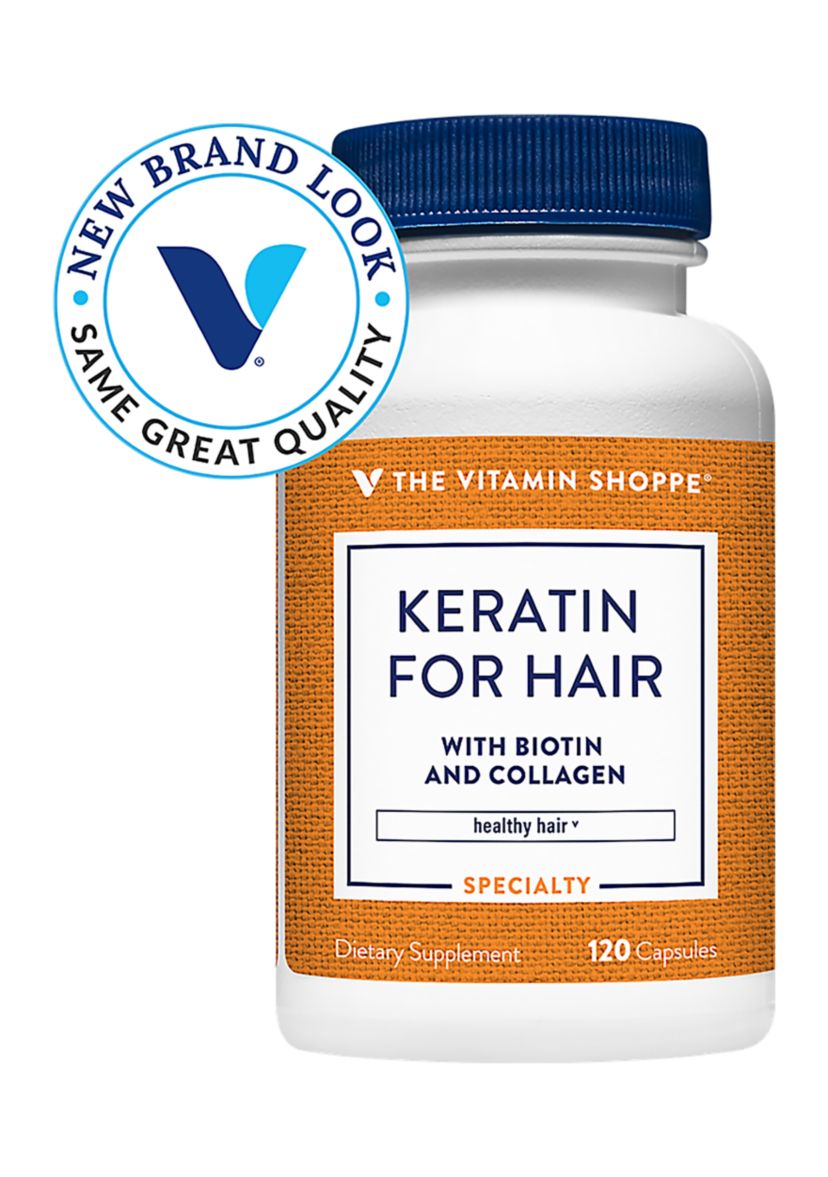 Keratin for Hair with Biotin & Collagen (120 Capsules)