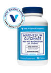 Magnesium Glycinate - Supports Energy Production, Muscle Relaxation & Cardiovascular Health - 400 MG (90 Tablets)