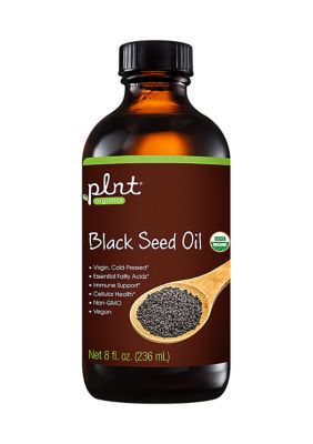 plnt® Organic Cold Pressed Black Seed Oil, Non-GMO & Vegan (8 Fluid ...