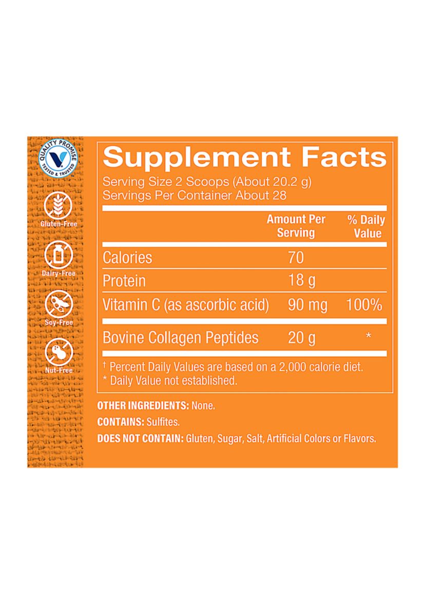 Collagen Peptides Plus Powder - Unflavored (28 Servings)