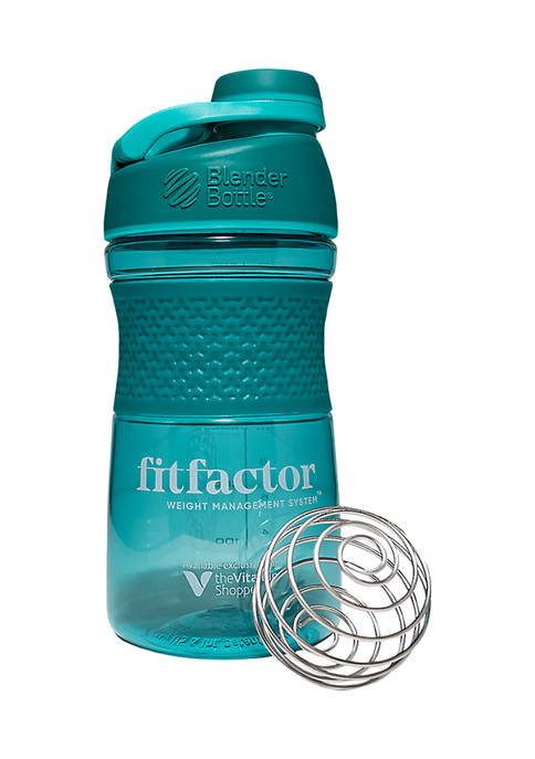 fitfactor® Sport Mixer Bottle with Wire Whisk BlenderBall