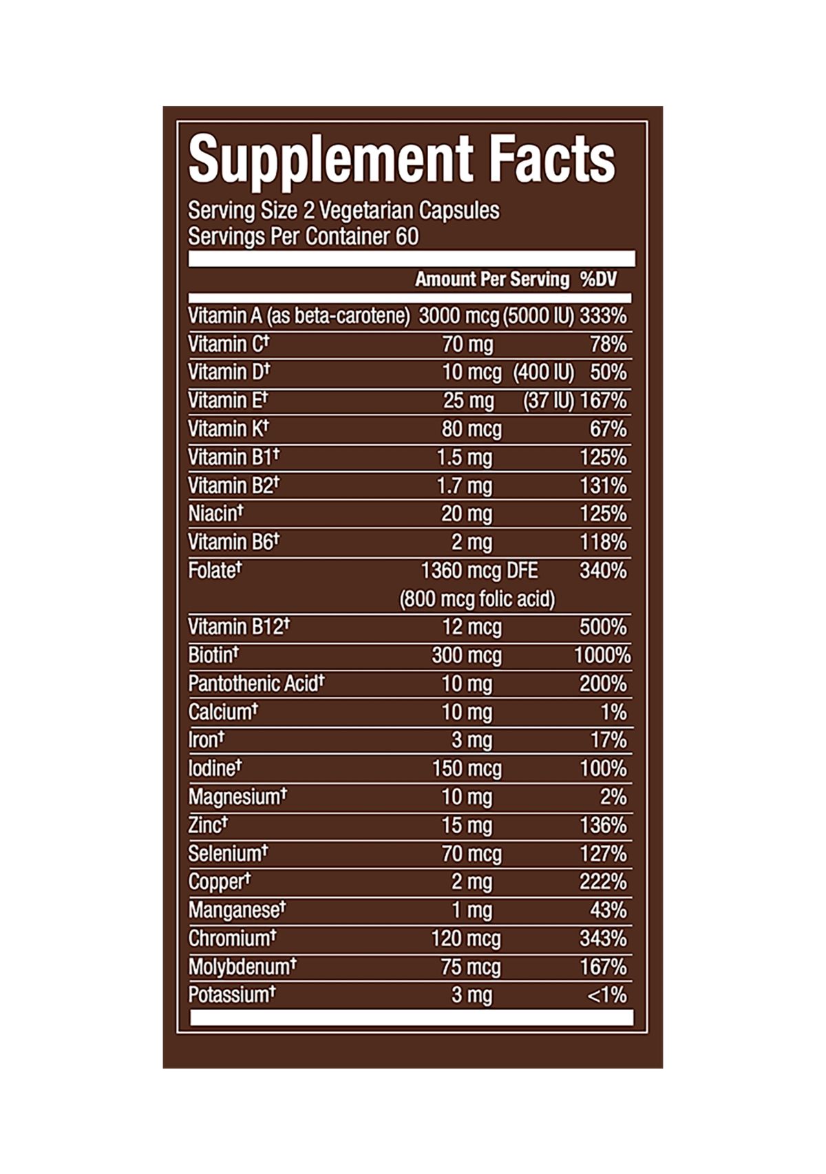 Fermented Whole Food Womens Multivitamin (120 Vegetarian Capsules)