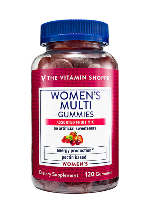 Womens Multi Gummies - Multivitamin for Energy Production Support - Assorted Fruit Mix (120 Gummies)
