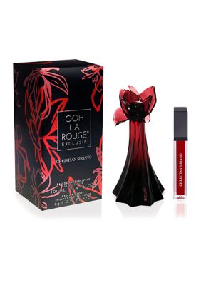 Christian Siriano Women's Ooh La Rouge Exclusif Eau De Parfum Spray 3.4 Oz/ 100 Ml + Lip Gloss
