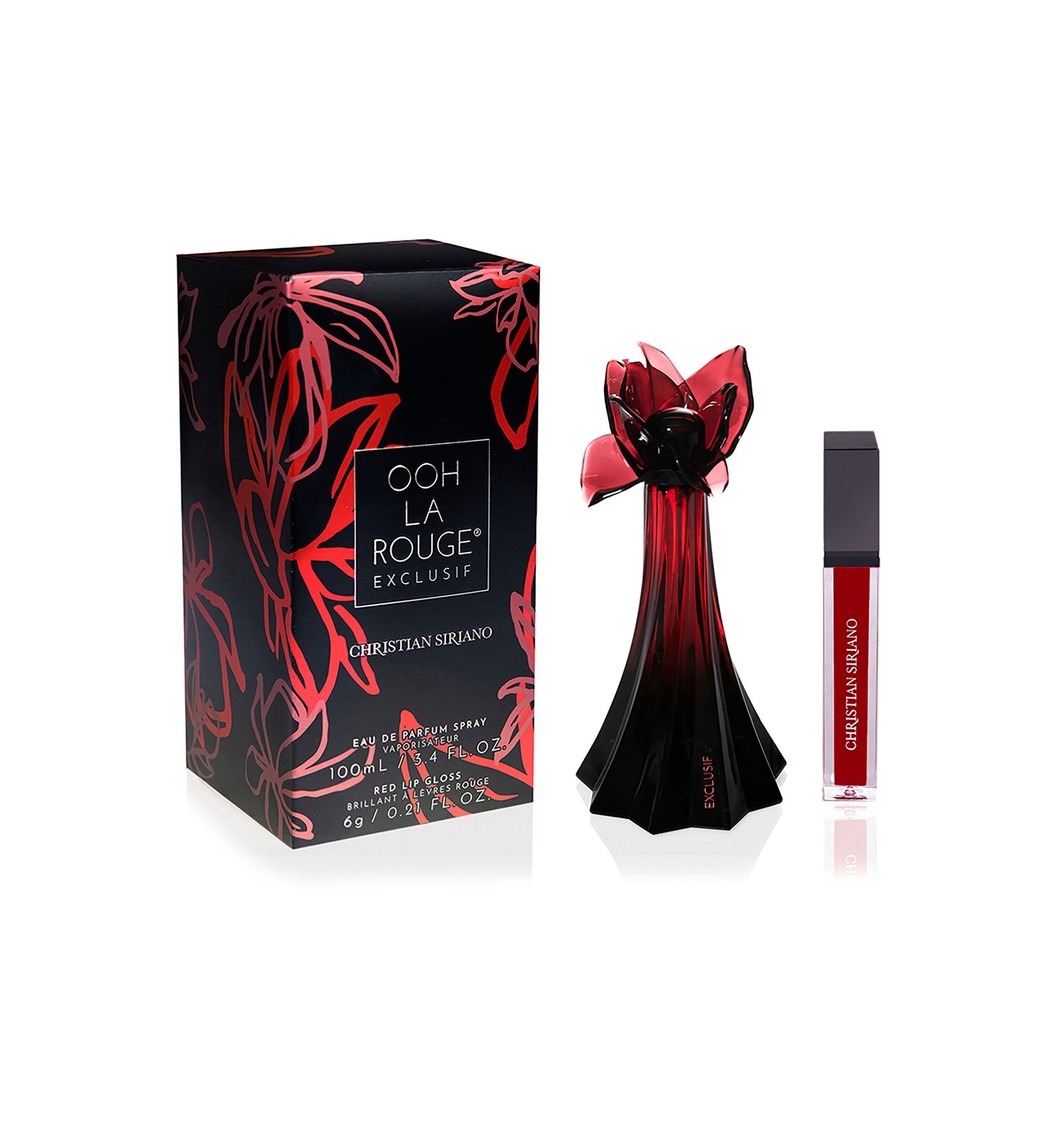Ooh La Rouge Exclusif Eau de Parfum Spray + Lip Gloss 