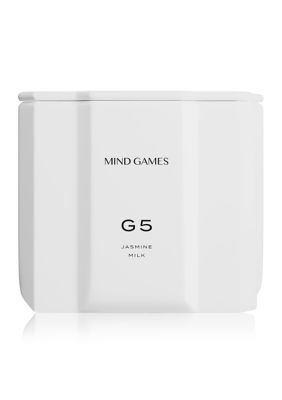 MIND GAMES G5 Jasmine Milk 10 oz Luxury Candle, 10 Ounces