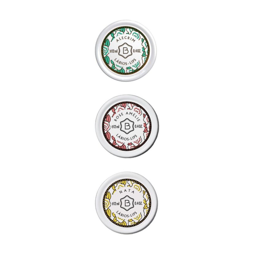 Rose Amélie, Nata and Alecrim Lip Balm Set  (Rose Amelie, Nata and Alecirm 12ml Lip Balm)
